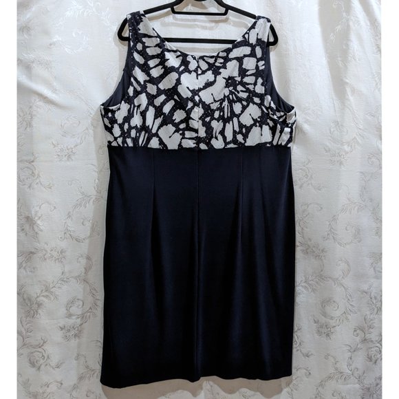 Sequin Floral Jacket Sleeveless Dress Set 24 Navy Surplice Stretch Party Prom - Picture 7 of 9